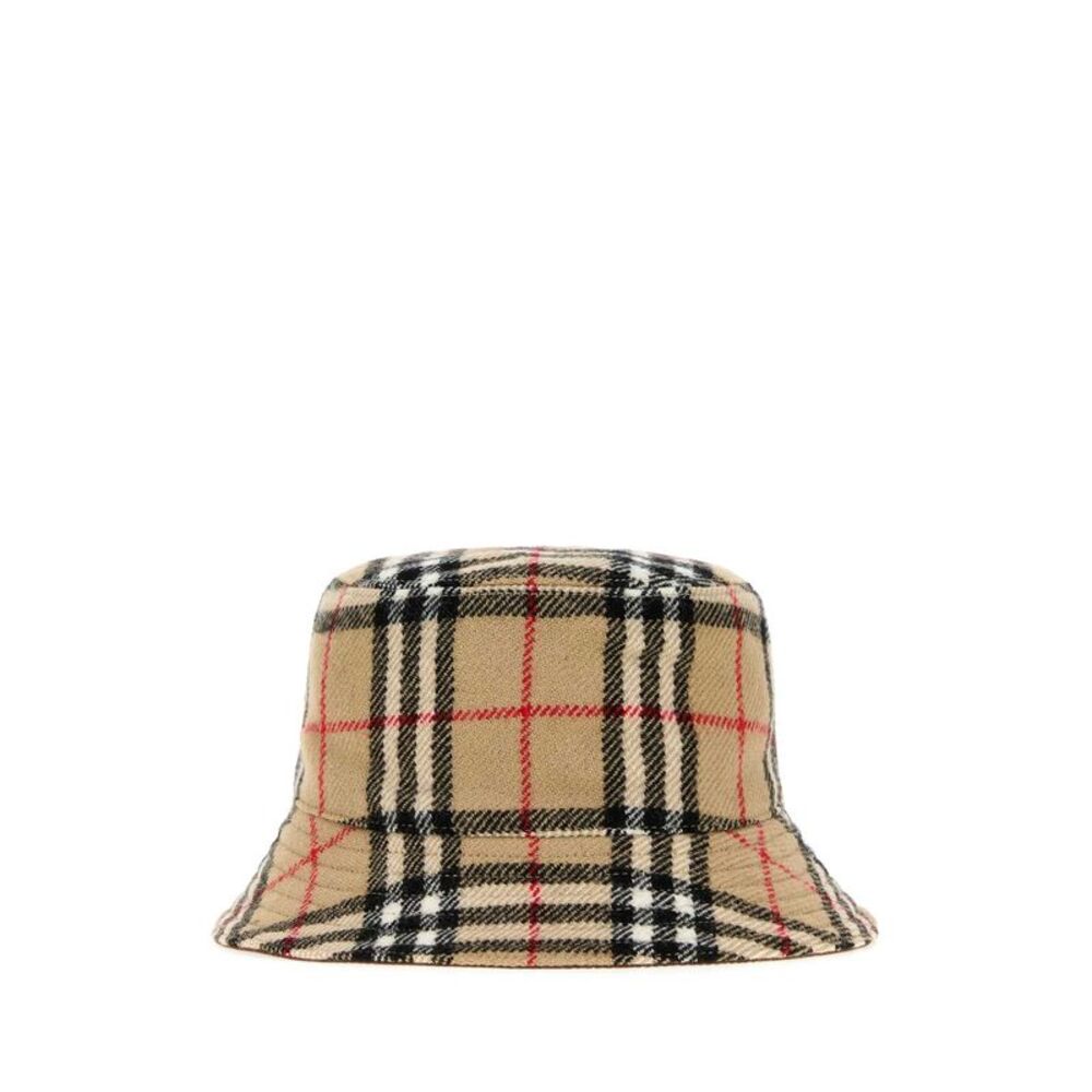 Burberry Unisex Embroidered Wool Reversible Bucket Hat